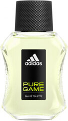 Adidas Tualetes ūdens vīriešiem Adidas Pure Game EDT (100 ml) cena un informācija | Vīriešu smaržas | 220.lv