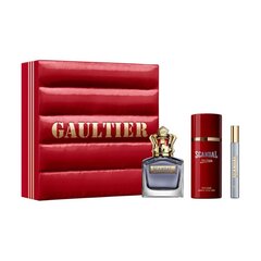 Komplekts Jean Paul Gaultier Scandal Pour Homme vīriešiem: tualetes ūdens EDT, 100 ml + 10 ml + izsmidzināms dezodorants, 150 ml cena un informācija | Vīriešu smaržas | 220.lv