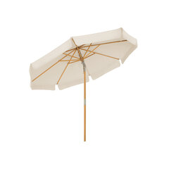 Astoņstūra lietussargs 300 cm, bēšs cena un informācija | Saulessargi, markīzes un statīvi | 220.lv