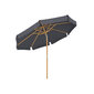 Astoņstūra lietussargs 300 cm, pelēkā krāsā cena un informācija | Saulessargi, markīzes un statīvi | 220.lv