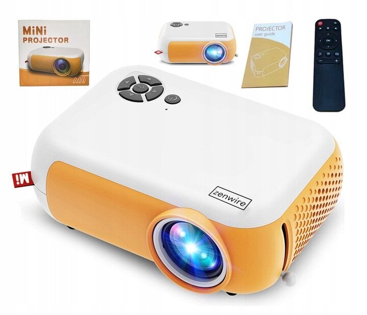 Kompakts mini projektors, ekrāns 13-100 collas cena un informācija | Projektori | 220.lv