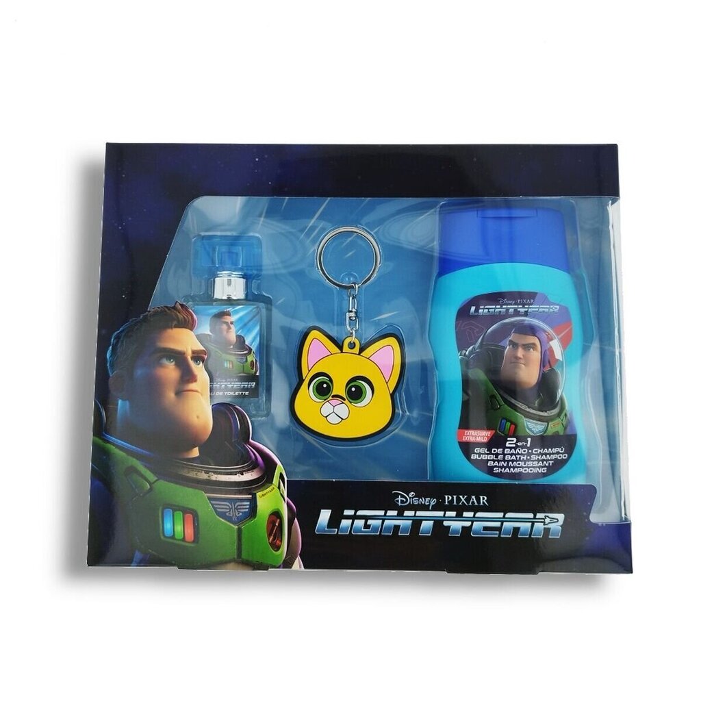 Komplekts Lorenay Lightyear bērniem: tualetes ūdens EDT, 20 ml + atslēgu piekariņš + dušas želeja, 200 ml цена и информация | Bērnu smaržas | 220.lv