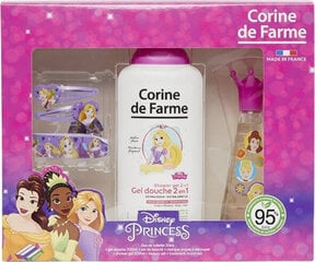 Komplekts Corine De Farme Disney meitenēm:tualetes ūdens EDT, 30 ml + dušas želeja, 300 ml + matu sprādzes + rokassprādze цена и информация | Духи для детей | 220.lv