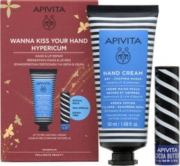 Apivita Hypericum komplekts: roku krēms, 50 ml+ lūpu balzams, 4.4 g cena un informācija | Apivita Smaržas, kosmētika | 220.lv