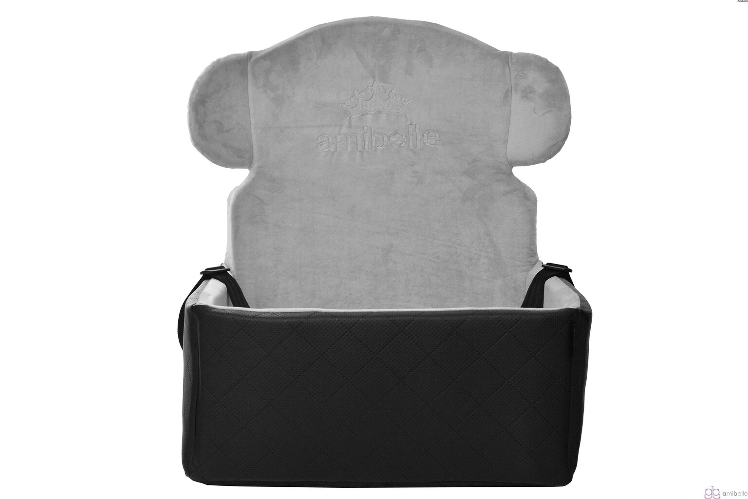 Amibelle guļvieta-krēsls Miki, melns, 50 x 58 x 67 cm cena un informācija | Ceļojumu piederumi | 220.lv