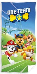 Pludmales dvielis Paw Patrol, 70 x 140 cm cena un informācija | Dvieļi | 220.lv