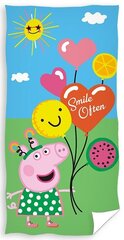 Pludmales dvielis Peppa Pig, 70 x 140 cm цена и информация | Полотенца | 220.lv