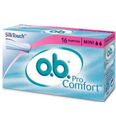 O.b. ProComfort Mini - Tampons 16.0ks цена и информация | Тампоны, гигиенические прокладки для критических дней, ежедневные прокладки | 220.lv