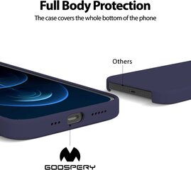 Maciņš Mercury Silicone Case Samsung A346 A34 5G tumši zils cena un informācija | Telefonu vāciņi, maciņi | 220.lv