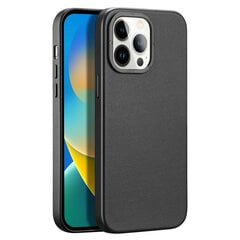 Dux Ducis Grit Leather для iPhone 14 Pro (MagSafe), черный цена и информация | Чехлы для телефонов | 220.lv