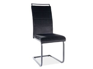 4-u krēslu komplekts Signal Meble H441, melns cena un informācija | Virtuves un ēdamistabas krēsli | 220.lv