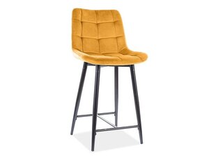 2-u krēslu komplekts Signal Meble Chic, dzeltens cena un informācija | Virtuves un ēdamistabas krēsli | 220.lv
