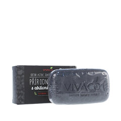 Vivaco Natural solid soap with activated carbon 2% Charcoal 100.0g цена и информация | Мыло | 220.lv