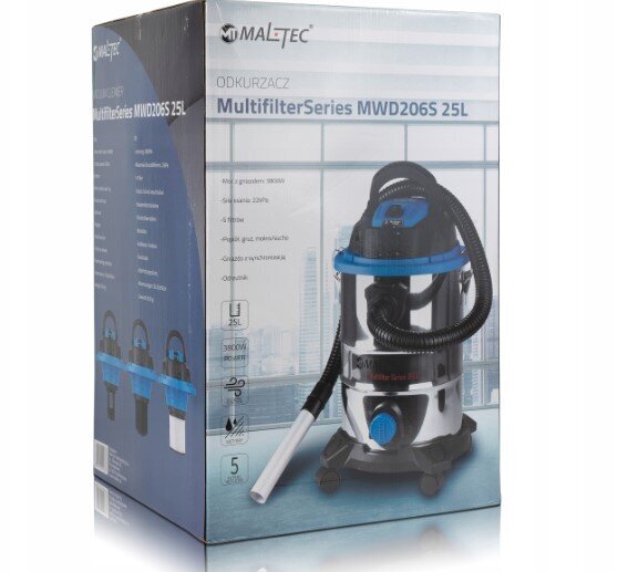Rūpnieciskais putekļsūcējs Maltec Multifilter Series 3800 W cena un informācija | Celtniecības putekļu sūcēji | 220.lv