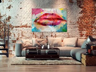 Glezna - Artistic Lips (1 Part) Wide cena un informācija | Gleznas | 220.lv