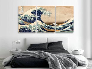Картина - The Great Wave off Kanagawa (3 части) цена и информация | Картины | 220.lv