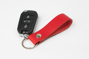 Ādas piekariņš Audi, sarkans cena un informācija | Atslēgu piekariņi | 220.lv
