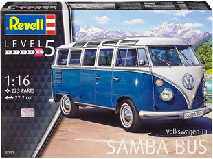 Revell - VW Typ 2 T1 Samba Bus, 1/16, 07009 cena un informācija | Konstruktori | 220.lv