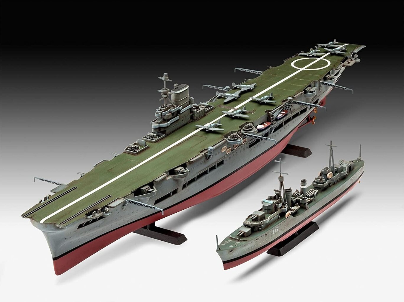 Revell - Tribal Class Destroyer + HMS Ark Royal, 1/720, 05149 cena un informācija | Konstruktori | 220.lv