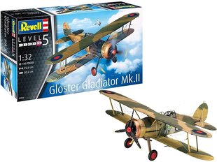 Revell - Gloster Gladiator Mk. II, 1/32, 03846 цена и информация | Kонструкторы | 220.lv