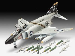 Revell - F-4J Phantom II dāvanu komplekts, 1/72, 63941 cena un informācija | Konstruktori | 220.lv