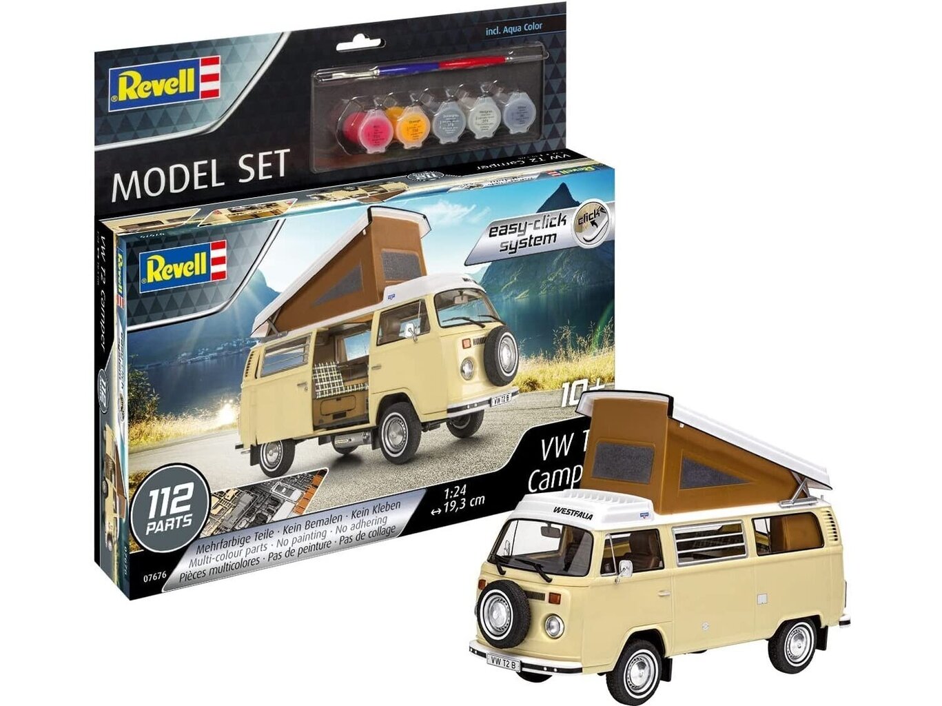 Revell - VW T2 Camper dāvanu komplekts, 1/24, 67676 cena un informācija | Konstruktori | 220.lv