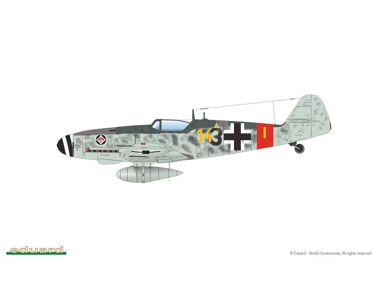 Eduard - Bf-109G-6/ AS Weekend Edition, 1/48, 84169 cena un informācija | Konstruktori | 220.lv