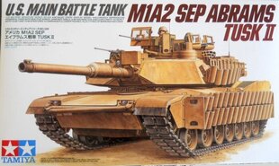 Tamiya - M1A2 SEP Abrams TUSK II, 1/35, 35326 cena un informācija | Konstruktori | 220.lv