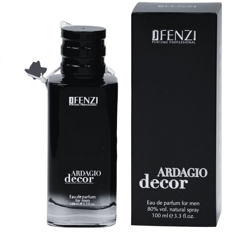 Parfimēts ūdens vīriešiem, JFenzi Ardagio Decor Men EDP, 100 ml cena un informācija | Vīriešu smaržas | 220.lv