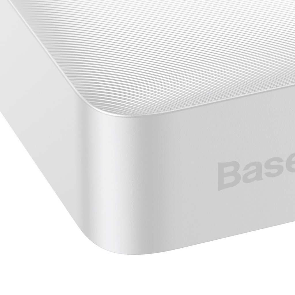 Baseus Bipow 20000mAh 15W white (Overseas Edition) + USB-A - Micro USB 0.25m white (PPBD050102) cena un informācija | Lādētāji-akumulatori (Power bank) | 220.lv