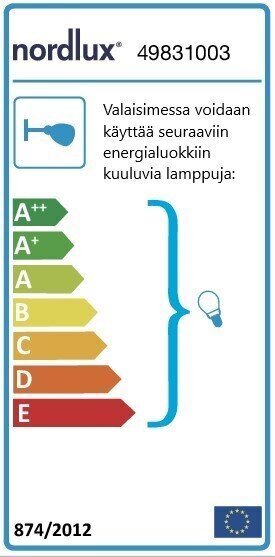 Nordlux sienas lampa Alfred cena un informācija | Sienas lampas | 220.lv