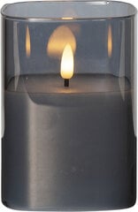 Dekoratīvā LED svece Star Trading Flamme, melna, 9 x 12,5 cm cena un informācija | Sveces un svečturi | 220.lv