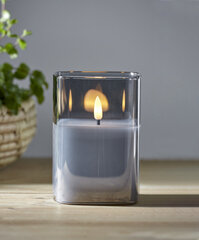Декоративная светодиодная свеча Star Trading Flamme, черный цвет, 9 x 12.5 см цена и информация | Подсвечники, свечи | 220.lv
