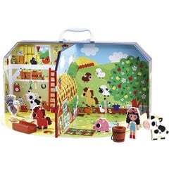 Koka dzīvnieku ferma koferī, Vilac cena un informācija | Rotaļlietas zīdaiņiem | 220.lv