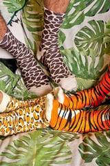 Varavīksnes zeķes savvaļas dzīvnieki žirafe pantera tīģeris 3 pāri 23607-249 цена и информация | Женские носки | 220.lv