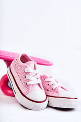Bērnu kedas ar mežģīnēm Pink Roly-Poly cena un informācija | Sporta apavi bērniem | 220.lv