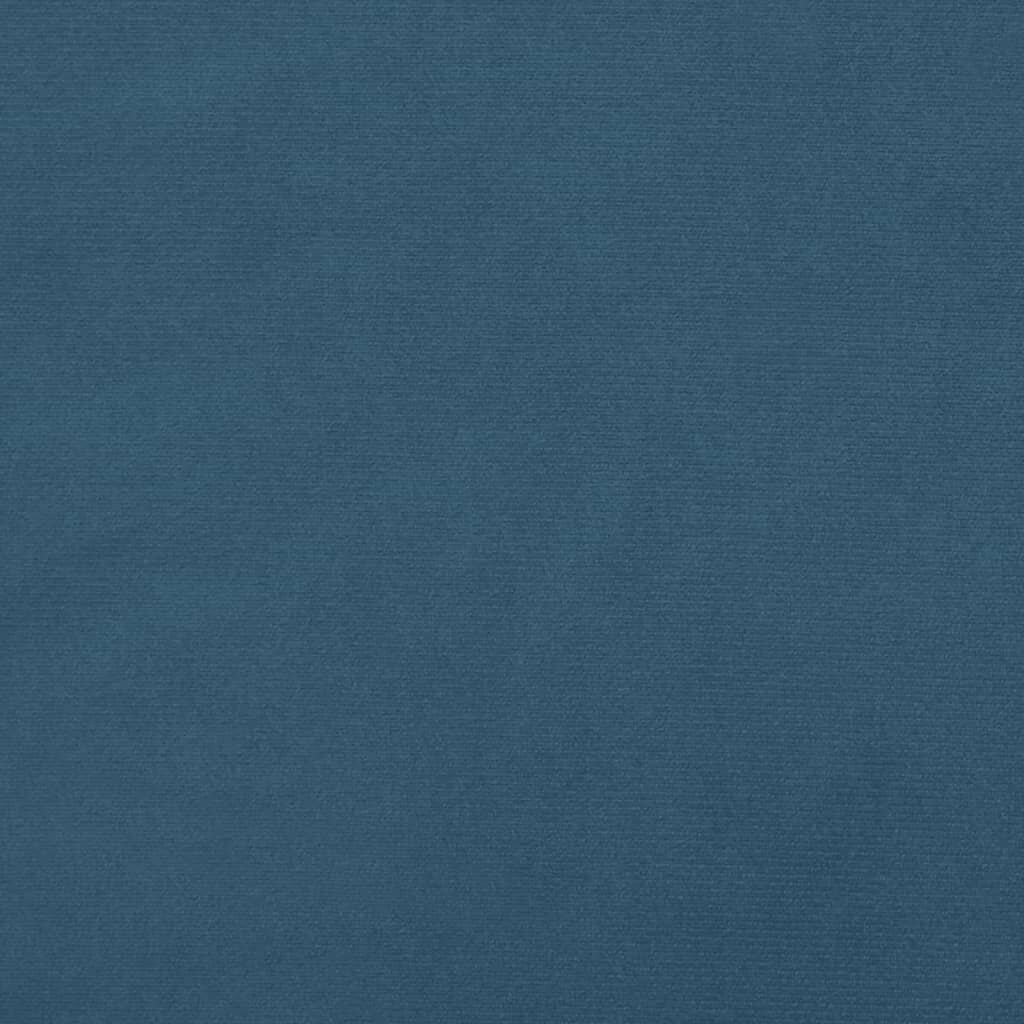 vidaXL gultas galvgaļi, 2 gab., 72 x 7 x 78/88 cm, tumši zils samts cena un informācija | Gultas | 220.lv