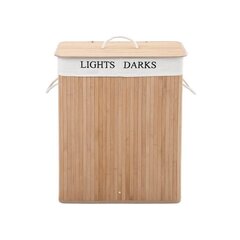 Бамбуковая корзина для белья Songmics, 100 л цена и информация | Аксессуары для ванной комнаты | 220.lv