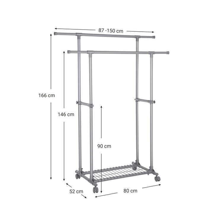 Drēbju pakaramais SONGMICS, pelēks cena un informācija | Pakaramie un apģērbu maisi | 220.lv