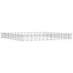 Mājdzīvnieku būris, 52 segmenti, 35x35cm, melns cena un informācija | Būri un aksesuāri grauzējiem | 220.lv