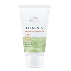 Очищающий шампунь для жирной кожи головы Wella Professionals Elements Purifying Pre-Shampoo Clay, 70 мл цена и информация | Шампуни | 220.lv