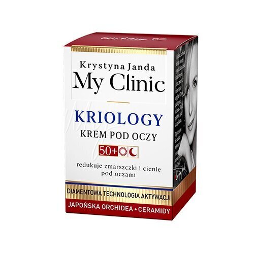 Acu krēms Japanese Orchid and Ceramides Krystyna Janda My Clinic Kriology, 15 ml цена и информация | Acu krēmi, serumi | 220.lv