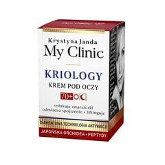 Крем для кожи вокруг глаз 70+ Японская орхидея и пептиды Krystyna Janda My Clinic Criology, 15 мл цена и информация | Сыворотки, кремы для век | 220.lv