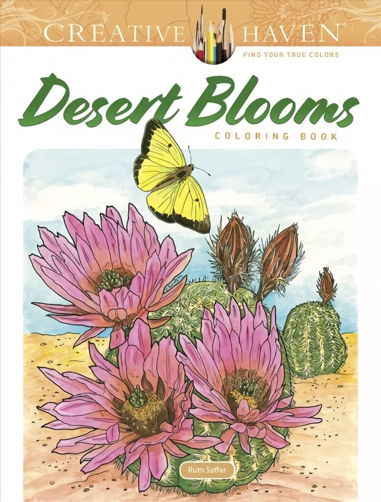 Creative Haven Desert Blooms Coloring Book cena un informācija | Grāmatas mazuļiem | 220.lv