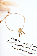 Anklet Dream Catcher Gold 20093-uniw cena un informācija | Rokassprādzes | 220.lv