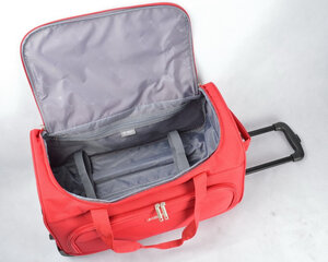 Ceļojumu soma ar riteņiem Airtex, bordo krāsa, 821/55 cena un informācija | Koferi, ceļojumu somas | 220.lv
