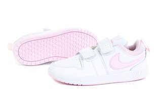 Nike bērnu kedas AR4161*105, balts/rozātest cena un informācija | Sporta apavi bērniem | 220.lv