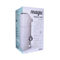 Konteiners lietotām autiņbiksītēm ar maisiņiem. Magic white (25 autiņbiksītēm), MA-C110WH 2 цена и информация | Подгузники | 220.lv