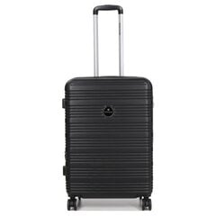 Дорожный чемодан Airtex, черный, 805/24 цена и информация | Чемоданы, дорожные сумки | 220.lv