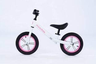 Līdzsvara velosipēds Moovkee Jacob Glossy White & Sweet Pink, balts цена и информация | Балансировочные велосипеды | 220.lv